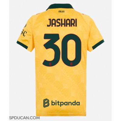 Zenski Nogometni Dres AC Milan Ardon Jashari #30 Rezervni 2025-26 Kratak Rukav Zenski Nogometni Dres AC Milan Ardon Jashari #30 Rezervni 2025-26 Kratak Rukav